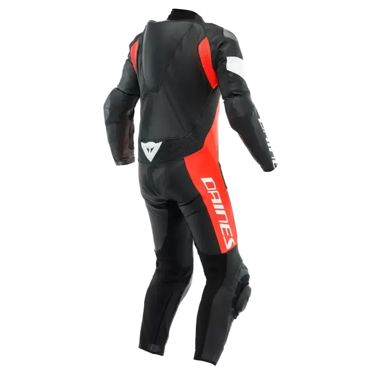 Dainese Tosa Perforated Leather Racing Suit – Red and White