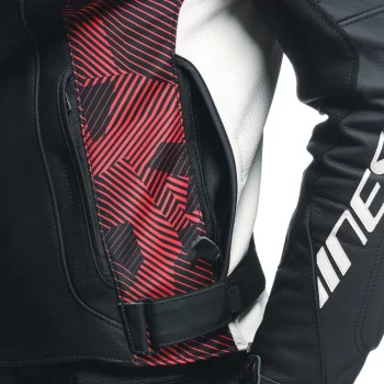 Dainese Avro 5 Leather Motorcycle Jacket – Men's (Black/Red) - Image 11