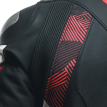 Dainese Avro 5 Leather Motorcycle Jacket – Men's (Black/Red) - Image 8