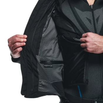 Dainese Avro 5 Leather Motorcycle Jacket – Men's (Black/Red) - Image 9