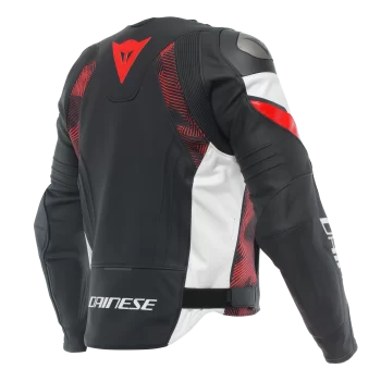 Dainese Avro 5 Leather Motorcycle Jacket – Men's (Black/Red) - Image 2