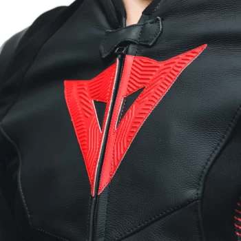 Dainese Avro 5 Leather Motorcycle Jacket – Men's (Black/Red) - Image 12