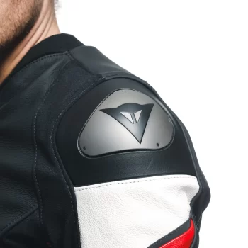 Dainese Avro 5 Leather Motorcycle Jacket – Men's (Black/Red) - Image 13