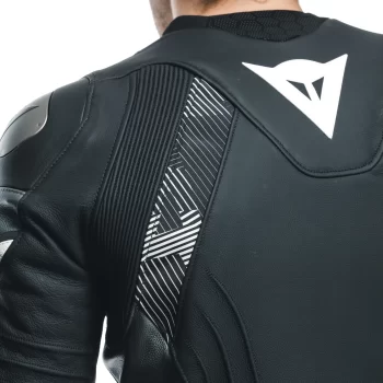 Dainese Avro 5 Leather Motorcycle Jacket – Men's (Black/ White) - Image 13