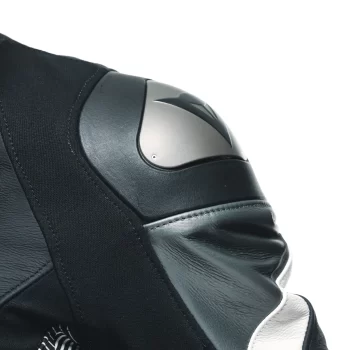 Dainese Avro 5 Leather Motorcycle Jacket – Men's (Black/ White) - Image 7
