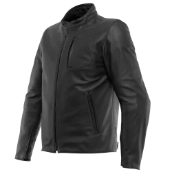 Dainese Fulcro Men's Leather Motorcycle Jacket – Urban Elegance with Advanced Protection
