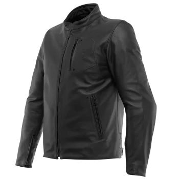Dainese Fulcro Men's Leather Motorcycle Jacket – Urban Elegance with Advanced Protection