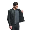 black dainese leather jacket