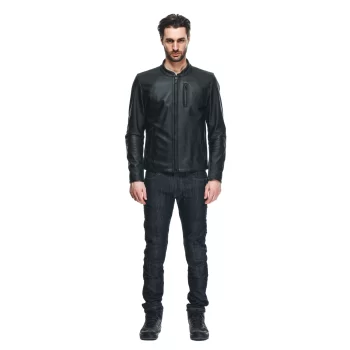 Dainese Fulcro Men's Leather Motorcycle Jacket – Urban Elegance with Advanced Protection - Image 3
