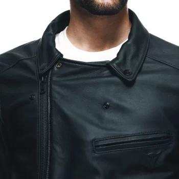 Dainese Chiodo Men's Motorcycle Leather Jacket – Classic Style Meets Modern Protection - Image 4