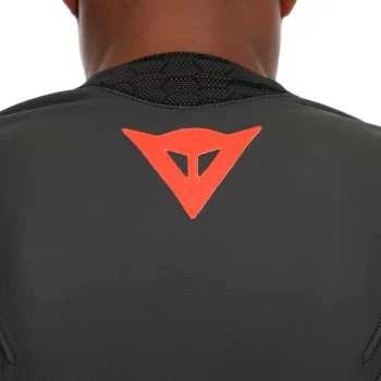 Dainese Racing 5 Leather Motorcycle Jacket – CE Level 2 Armor, Black/Red-Fluo - Image 8