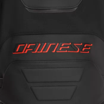 Dainese Racing 5 Leather Motorcycle Jacket – CE Level 2 Armor, Black/Red-Fluo - Image 7