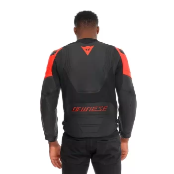 Dainese Racing 5 Leather Motorcycle Jacket – CE Armor (Black/Red) - Image 10