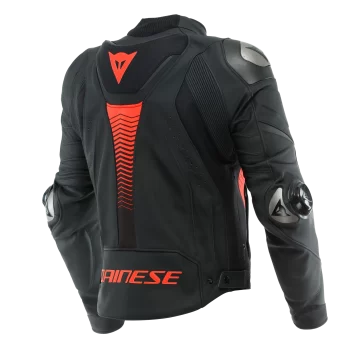 Dainese Super Speed 4 Men's Motorcycle Leather Jacket (Black/Red) - Image 2