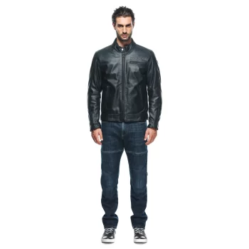 Dainese Zaurax Men's Leather Motorcycle Jacket – Premium Urban Protection - Image 3