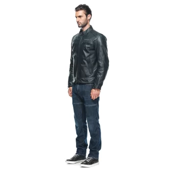 Dainese Zaurax Men's Leather Motorcycle Jacket – Premium Urban Protection - Image 4