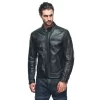 dainese black leather motorcycle jacket