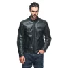 dainese black leather motorcycle jacket