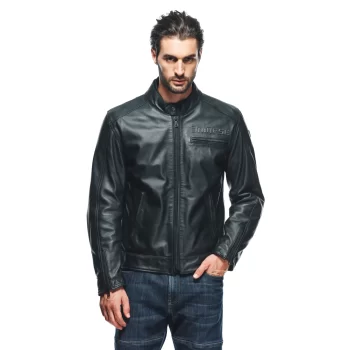 Dainese Zaurax Men's Leather Motorcycle Jacket – Premium Urban Protection - Image 6