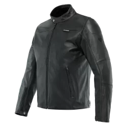 Dainese Mike 3 Men's Leather Motorcycle Jacket – Classic Urban Style with Modern Protection