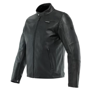 Dainese Mike 3 Men's Leather Motorcycle Jacket – Classic Urban Style with Modern Protection