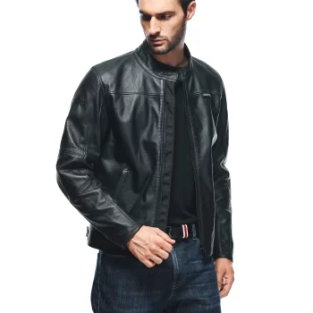 Dainese Mike 3 Men's Leather Motorcycle Jacket – Classic Urban Style with Modern Protection - Image 15