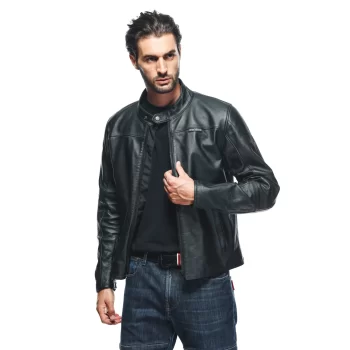 Dainese Mike 3 Men's Leather Motorcycle Jacket – Classic Urban Style with Modern Protection - Image 12