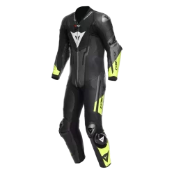 Dainese Misano 3 D-Air® Perforated Leather Racing Suit –Black
