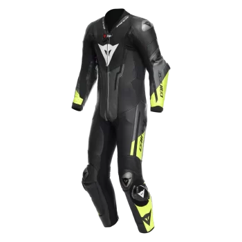 Dainese Misano 3 D-Air® Perforated Leather Racing Suit –Black