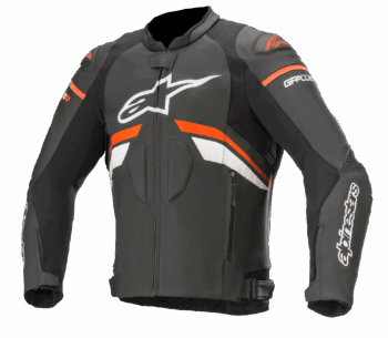 Alpinestars GP Plus R V3 Leather Jacket – Black/Red Fluorescent/White - Image 2