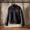 Men’s V-Twin Varsity Leather Jacket – Heritage Looks, Premium Ride - Image 4
