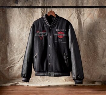 Men’s V-Twin Varsity Leather Jacket – Heritage Looks, Premium Ride - Image 4