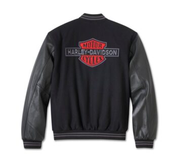 Men’s V-Twin Varsity Leather Jacket – Heritage Looks, Premium Ride - Image 2