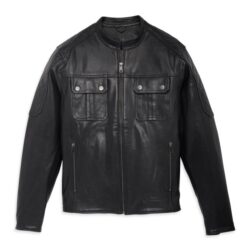 Men’s Mechanic Leather Jacket – Durable Harley-Davidson Style