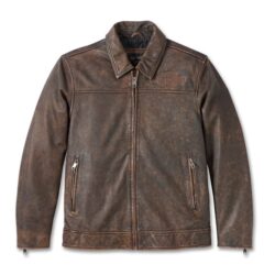 Men’s Gas & Oil Leather Jacket – Rugged Heritage
