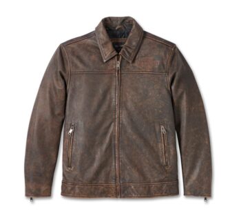 Men’s Gas & Oil Leather Jacket – Rugged Heritage