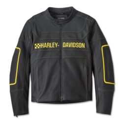Men’s Endonia Leather Jacket – Sleek Style Meets Rider Protection