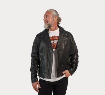 Men’s Motorbreath Leather Jacket – Raw Style. Refined Ride - Image 2