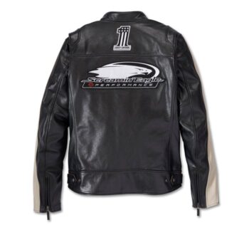 Men’s Enduro Screamin’ Eagle Leather Jacket – High-Performance - Image 3