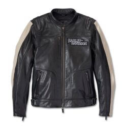 Men’s Enduro Screamin’ Eagle Leather Jacket – High-Performance