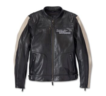 Men’s Enduro Screamin’ Eagle Leather Jacket – High-Performance