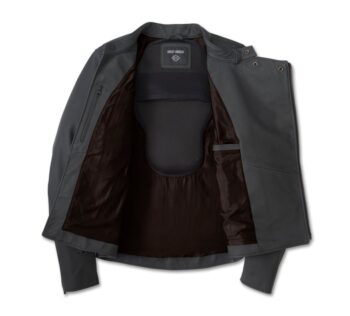 Men’s Citadel Snap Tab Leather Jacket – Rugged Durability Meets Classic Harley Style - Image 4
