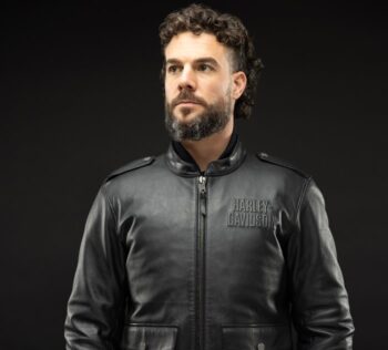 Men’s H-D Flex Layering System CAF Racer Leather Jacket – Outer Layer - Image 5