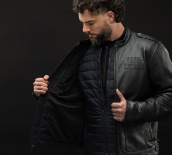 H-D Captain’s Leather Jacket – Flex Layering System Outer Layer - Image 7