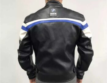 BMW Motorrad Motorcycle Black Leather Jacket – Classic & Durable Riding Gear - Image 2