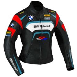 Black BMW Motorrad Motorcycle S1000RR Leather Jacket – Premium Rider Protection