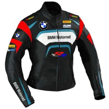 Black BMW Motorrad Motorcycle S1000RR Leather Jacket – Premium Rider Protection