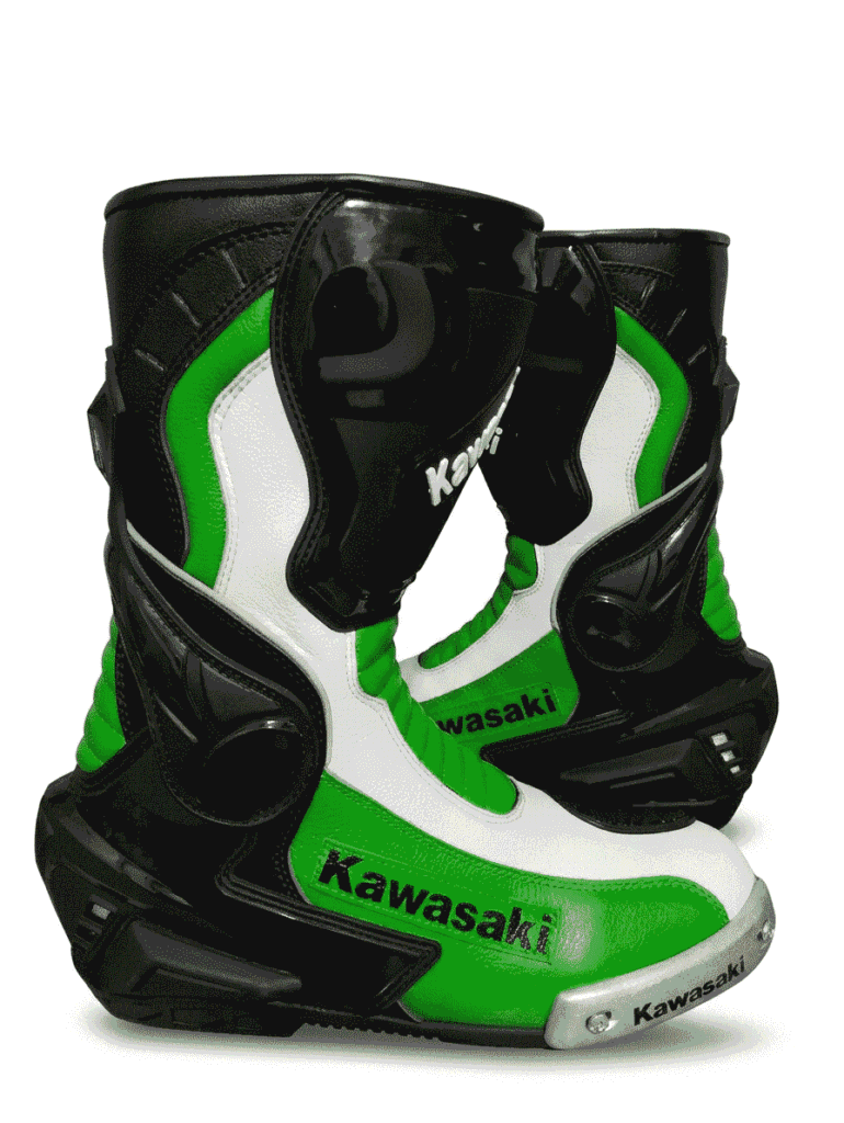 Kawasaki motorcycle racing boots men