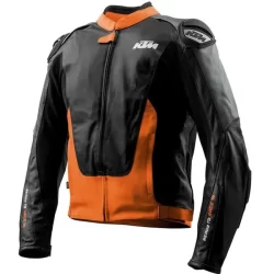 Men's KTM RSX Leather Racing Jacket – Premium Protection & Style