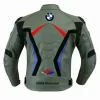 S1000RR BMW Motorrad Gray Motorcycle Racing Leather Jacket – Sleek & Durable Protection - Image 2